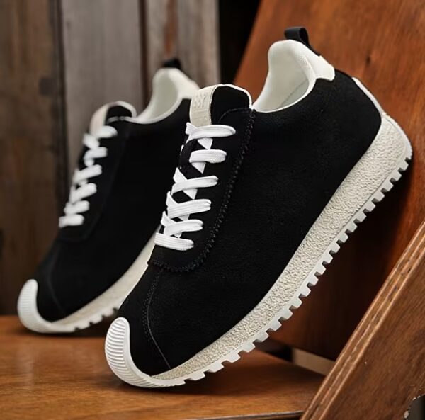 men's casual black non-slip sole sneakers