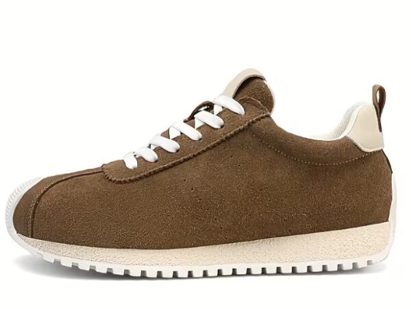 men casual brown non-slip sole sneakers