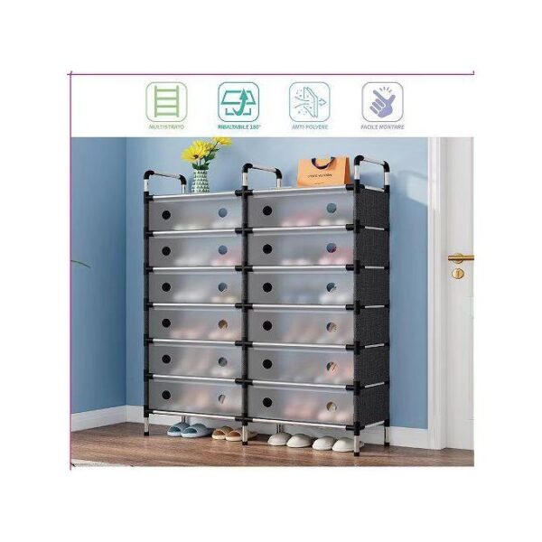 6 layer double design shoe rack 6 layer double design shoe rack