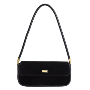 ladies velvet shoulder bag
