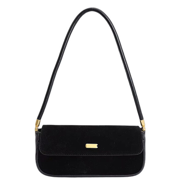 ladies velvet shoulder bag