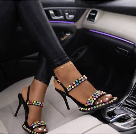 Ladies Colorful Stiletto Sandals ladies colorful stiletto sandals