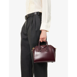 shiny mini leather handbag 2