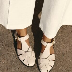 women casual flat cage sandals