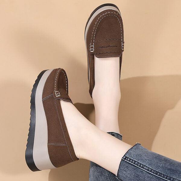 Ladies Casual Wedge Loafers