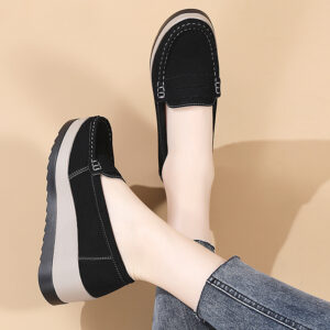 Ladies Casual Wedge Loafers