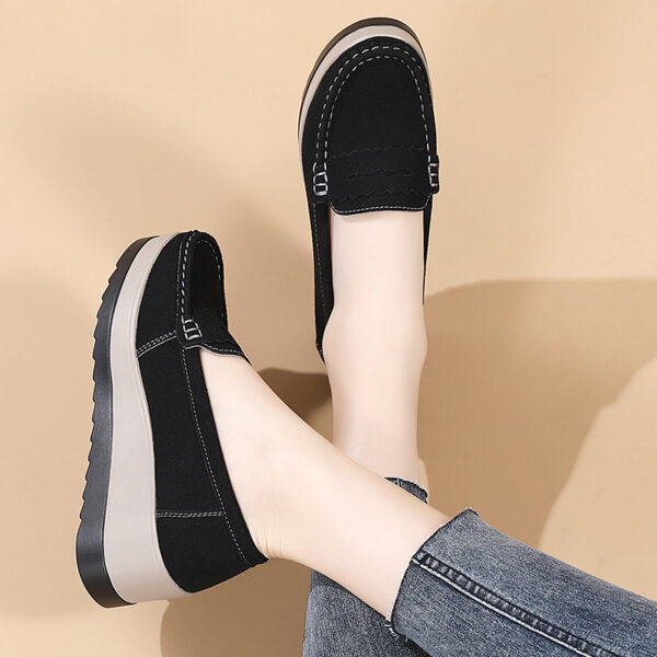 Ladies Casual Wedge Loafers