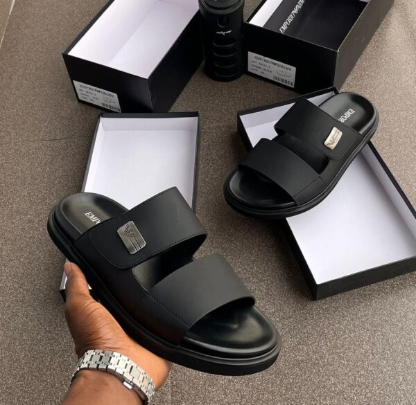 men fashion leather pam