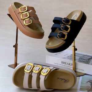 women casual thick-soled slides