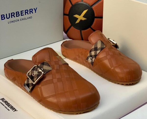 burberry suede half shoe