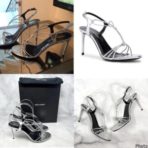 Marketplace & Online Shopping 135 classy strappy metallic heels for ladies
