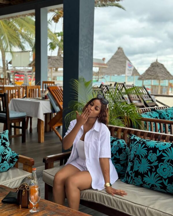 linen short sleeve button-up shirt and shorts