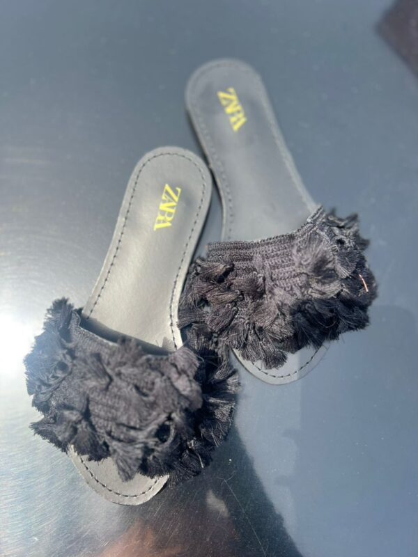 flat women's slippers with tassels