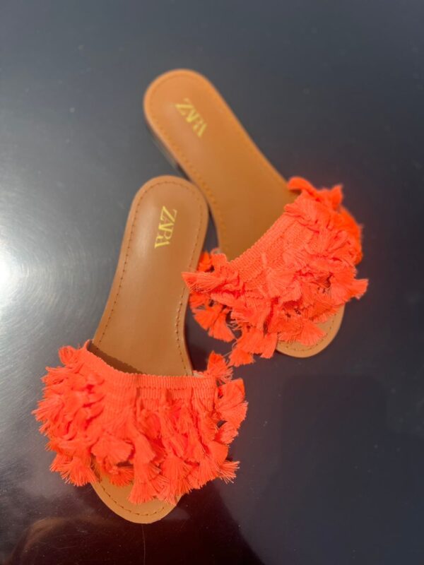flat women's slippers with tassels