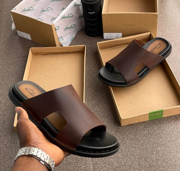 men casual leather slippers