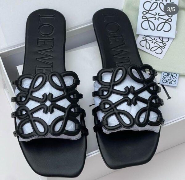 petal anagram leather slides