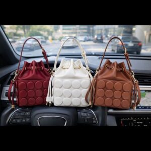 drawstring pouch handbag