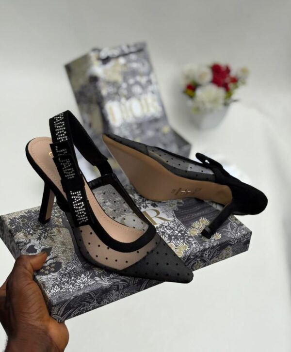 ladies slingback kitten pumps