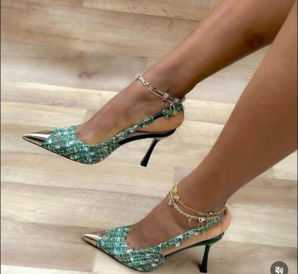 Women Pointed-toe Tweed Pumps women pointed-toe tweed pumps