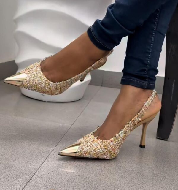 Women Pointed-toe Tweed Pumps women pointed-toe tweed pumps