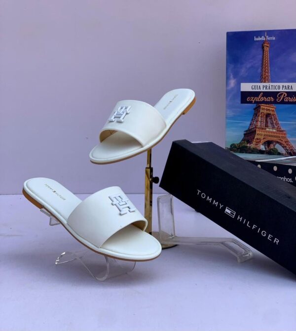 women flat leather slippers