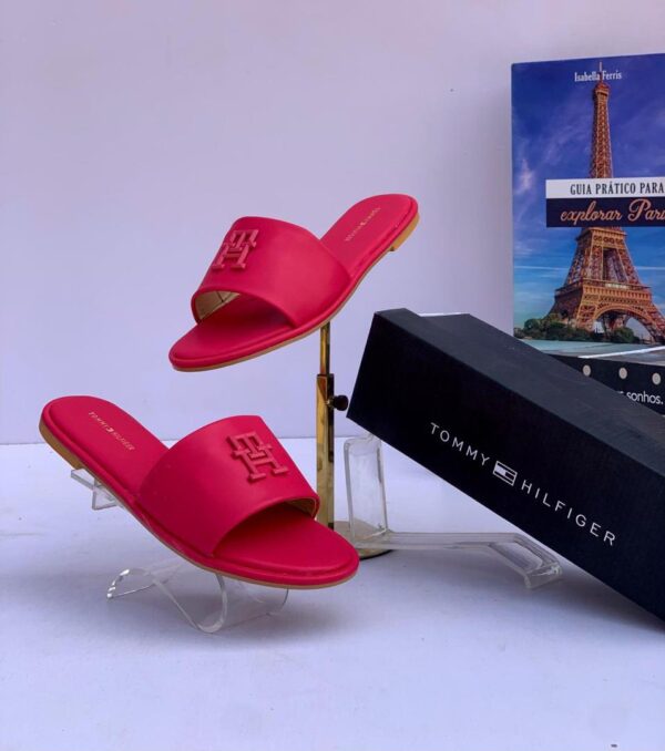 women flat leather slippers