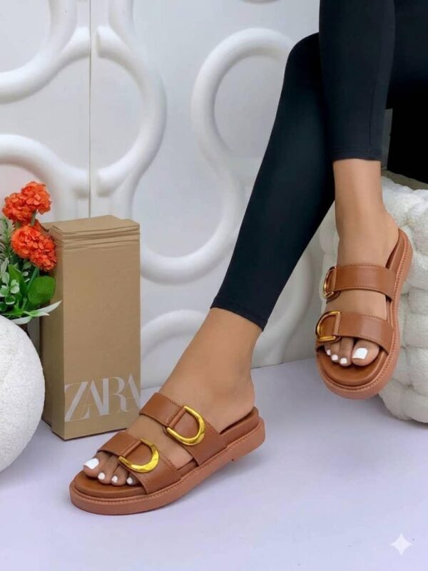 ladies double strap slide