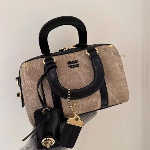 ladies two-tone cross-body handbag