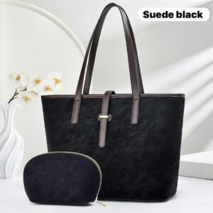 classic suede tote bag
