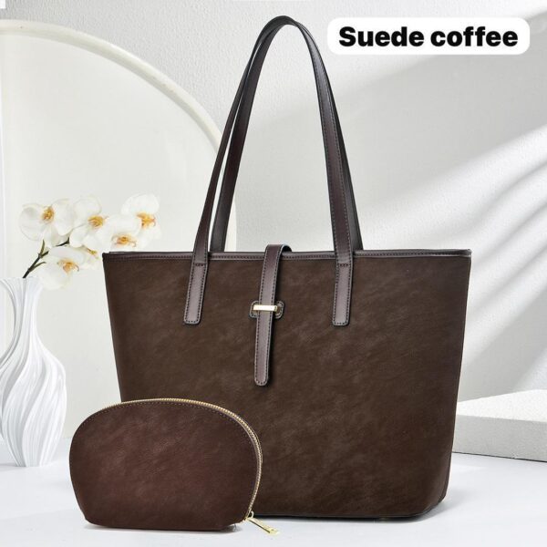 classic suede tote bag