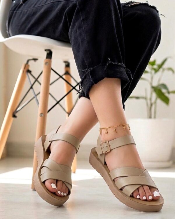 Casual Criss-Cross Sandal For Ladies casual criss-cross sandal for ladies