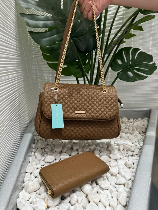 ladies 2 in 1 patterned handbag