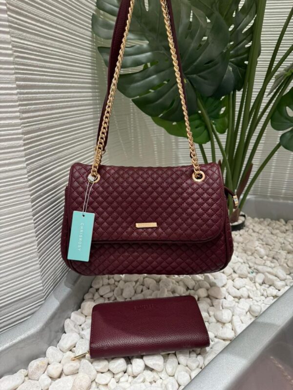 ladies 2 in 1 patterned handbag