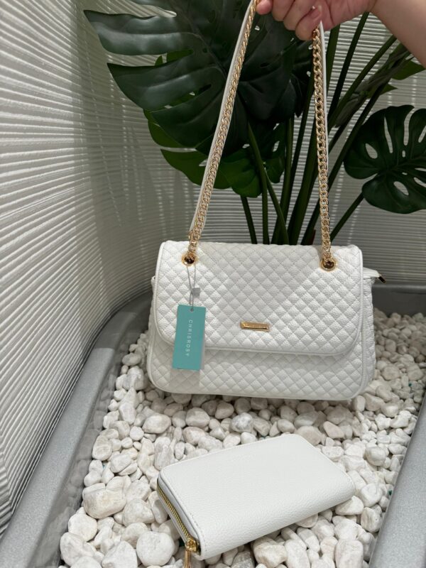 ladies 2 in 1 patterned handbag