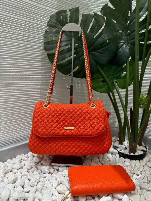 ladies 2 in 1 patterned handbag