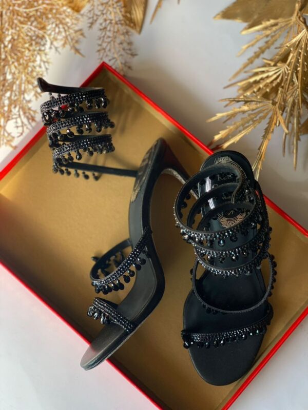 stylish jeweled heels for ladies