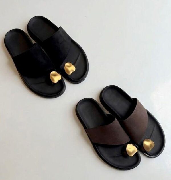 Women Leather Slide Sandals women leather slide sandals