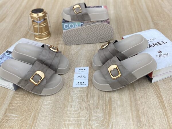 women's platform slide