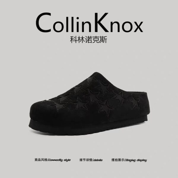 Fleck Hairy Suede Slide fleck hairy suede slide