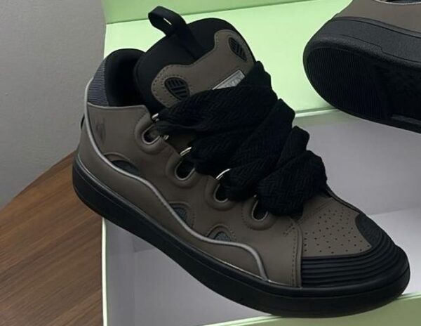 curb leather sneakers