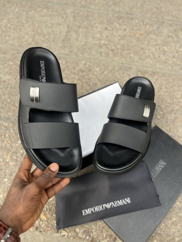 men fashion leather pam