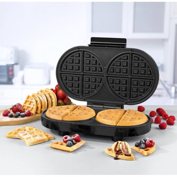non-stick 1200w double waffle maker
