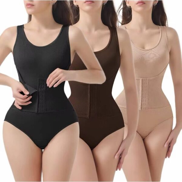 women’s shapewear bodysuit with zip belt
