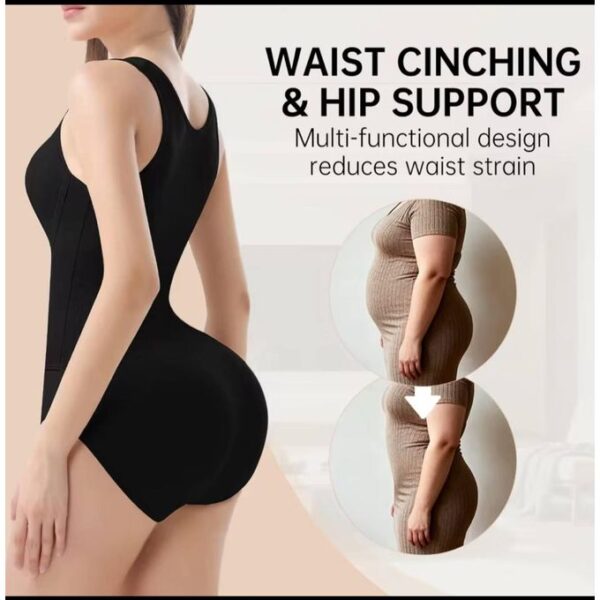 women’s shapewear bodysuit with zip belt