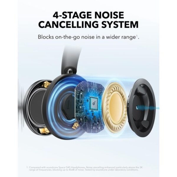 space one noise-free foldable wireless headset