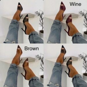 pointy toe high heel stiletto mules