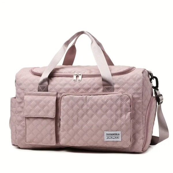 quilted travel duffle bag