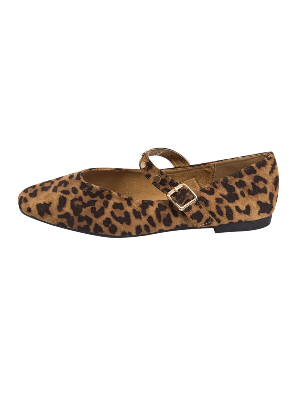 leopard suede flats
