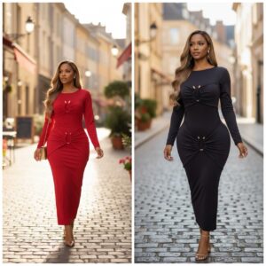 women long-sleeve bodycon dress