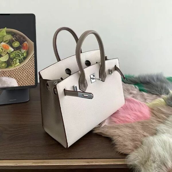 ladies large capacity leather tote bag